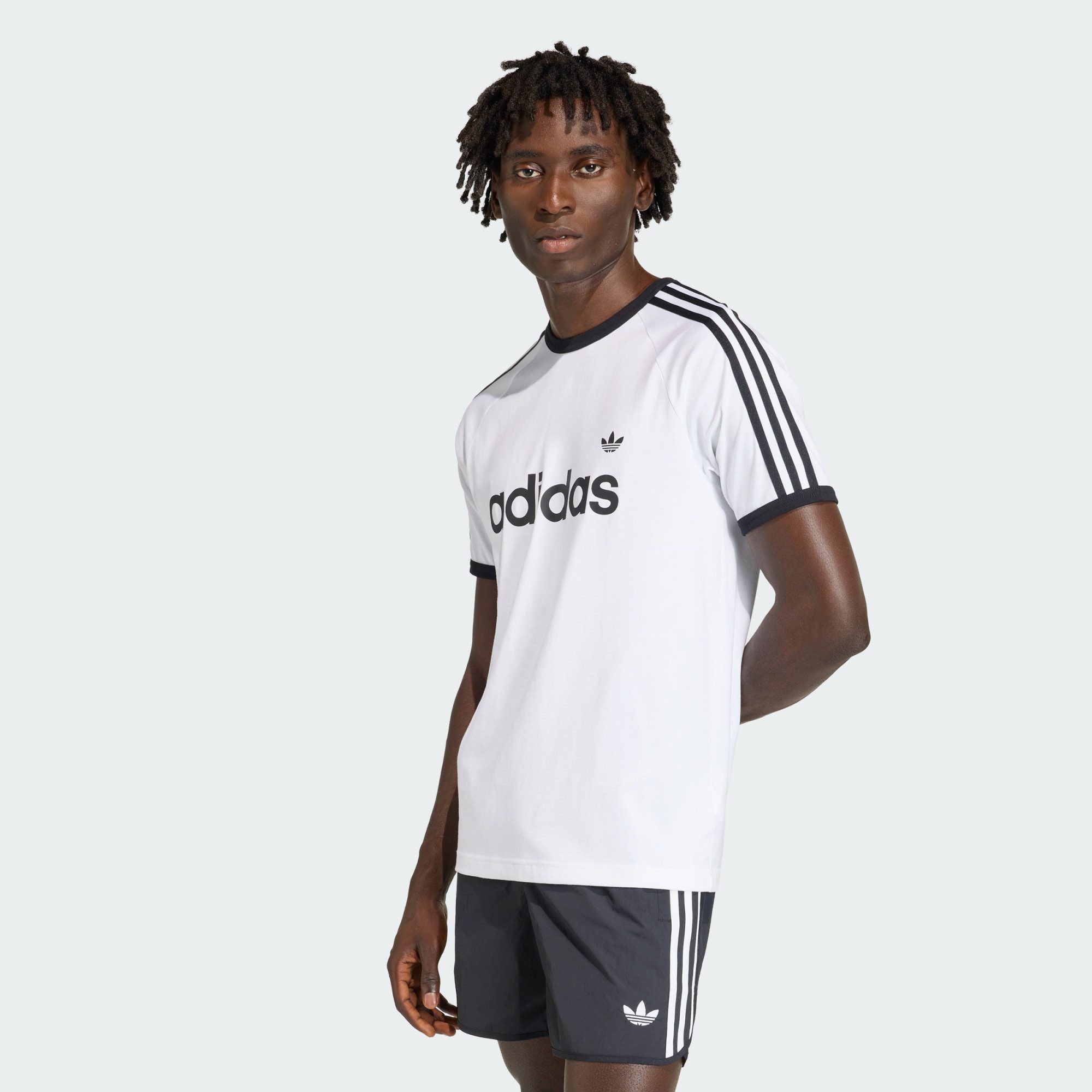 adidas Originals T-Shirt 3-STREIFEN RINGER T-SHIRT, SCHMAL GESCHNITTEN (1-tlg)