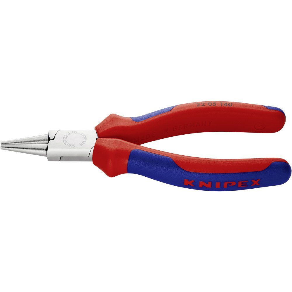 Thumbnail - Knipex Flachzange Knipex 22 05 140 Elektronik- u. Feinmechanik Rundzange Gerade Chrom-Va