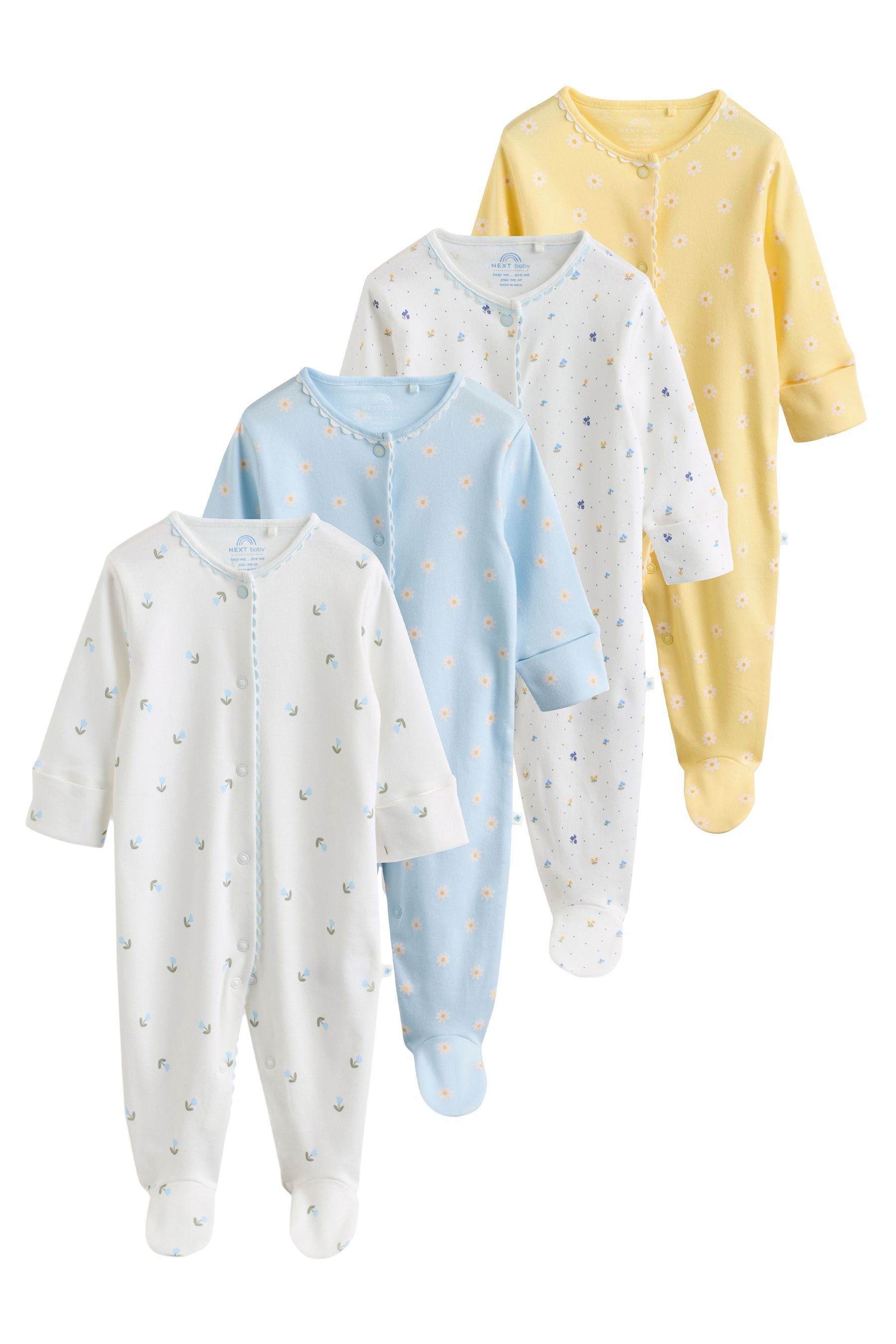 Next Schlafoverall Babyschlafanzüge, 4er-Pack (4-tlg)