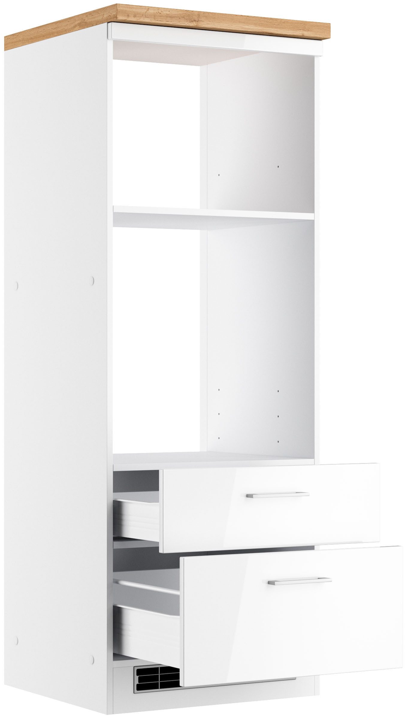 KOCHSTATION Backofenumbauschrank KS-Milan Mikrowellen-/Backofenkumbau 60 cm, matt oder hochglänzend – Bild 3 von 5