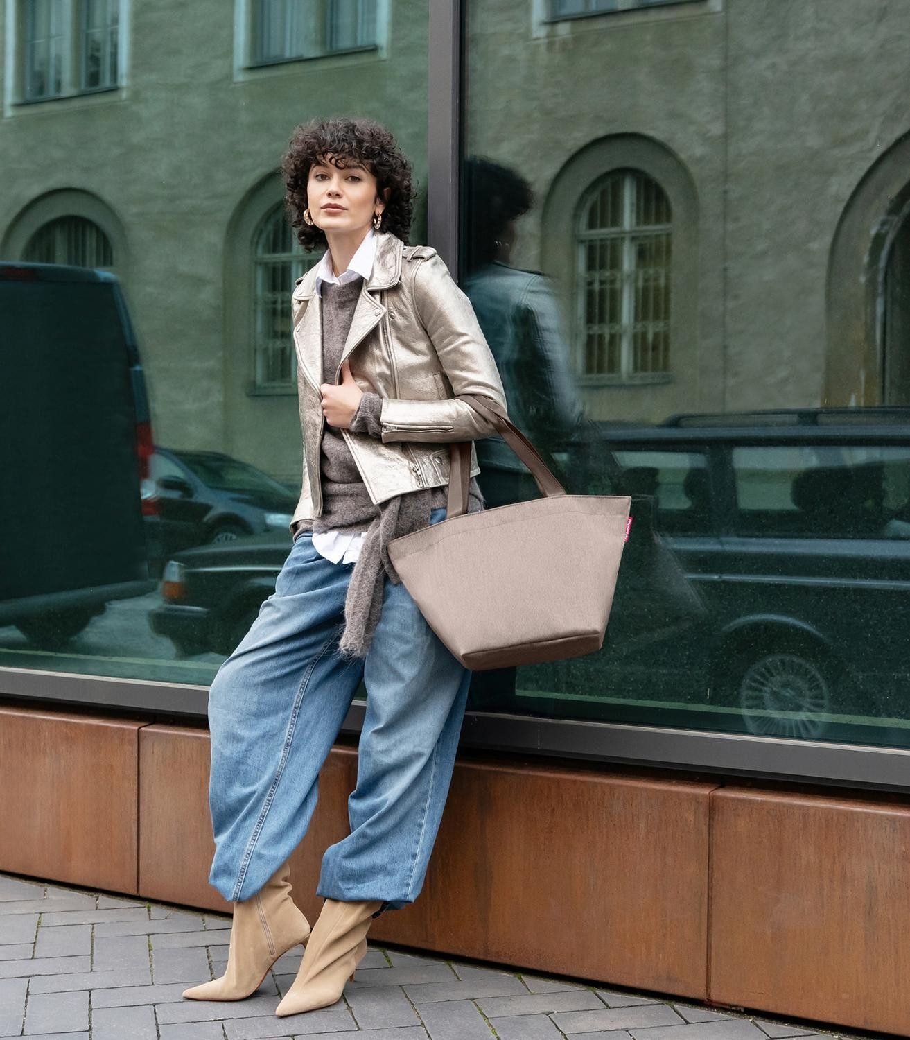 REISENTHEL® Tragetasche SHOPPER M, 15 Liter, Braun, Polyester, Wasserabweisend