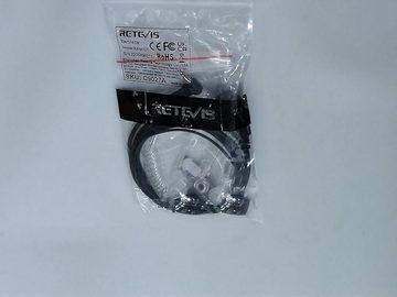 Retevis Walkie Talkie T001 Headset 1 Pin 2.5mm Kompatibel mit RT45 Motorola TLKR HYT(2 STK)