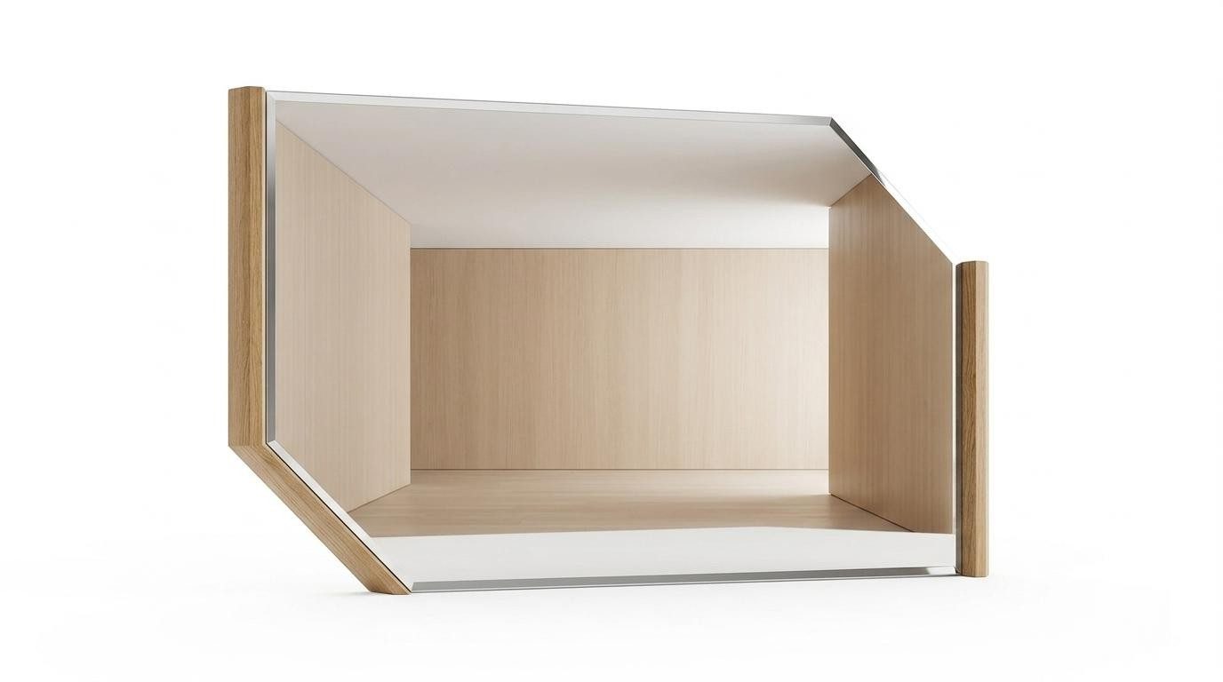 Xlmoebel Spiegel Spiegel Stil modern braun bequem praktisch Wohnzimmer komfortabel (1-tlg)