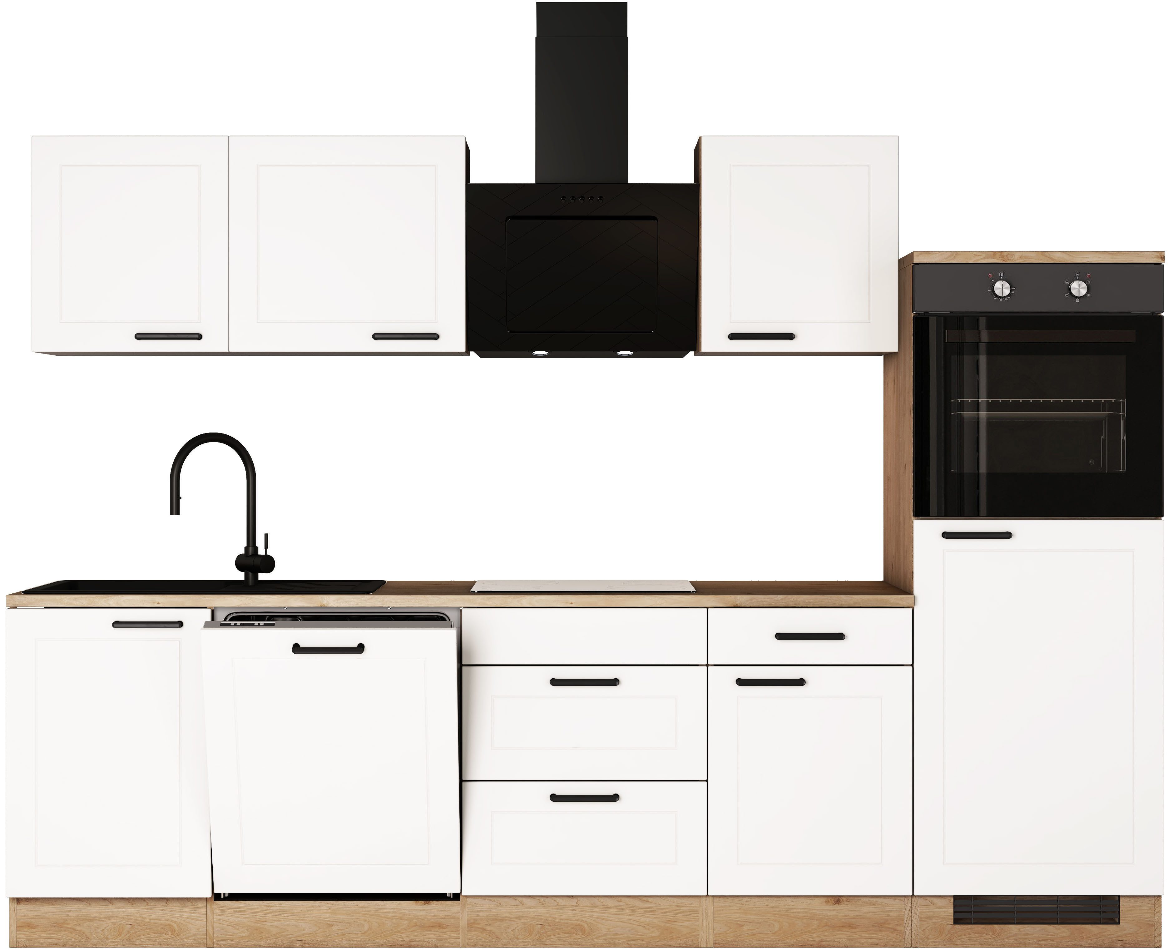 Flex-Well Küche ROMEO & JULIA, im Landhaus-Stil, Breite 280 cm, wahlweise m günstig online kaufen