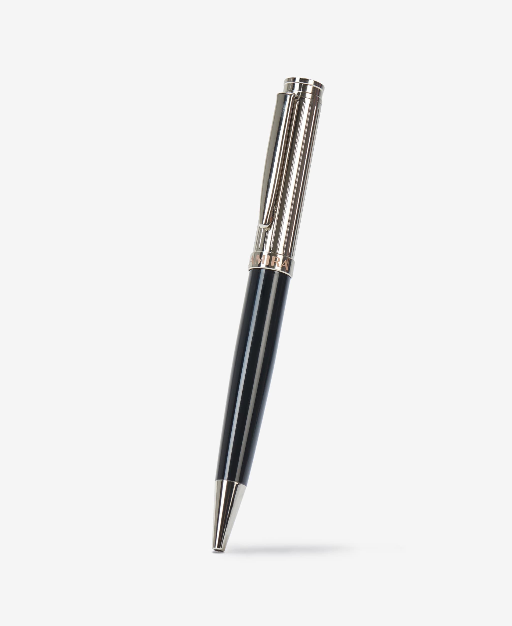 GLAMIRA Kugelschreiber Metallkugelschreiber - Schwarz mit Silber, (1-tlg), ideal auch als Geschenk