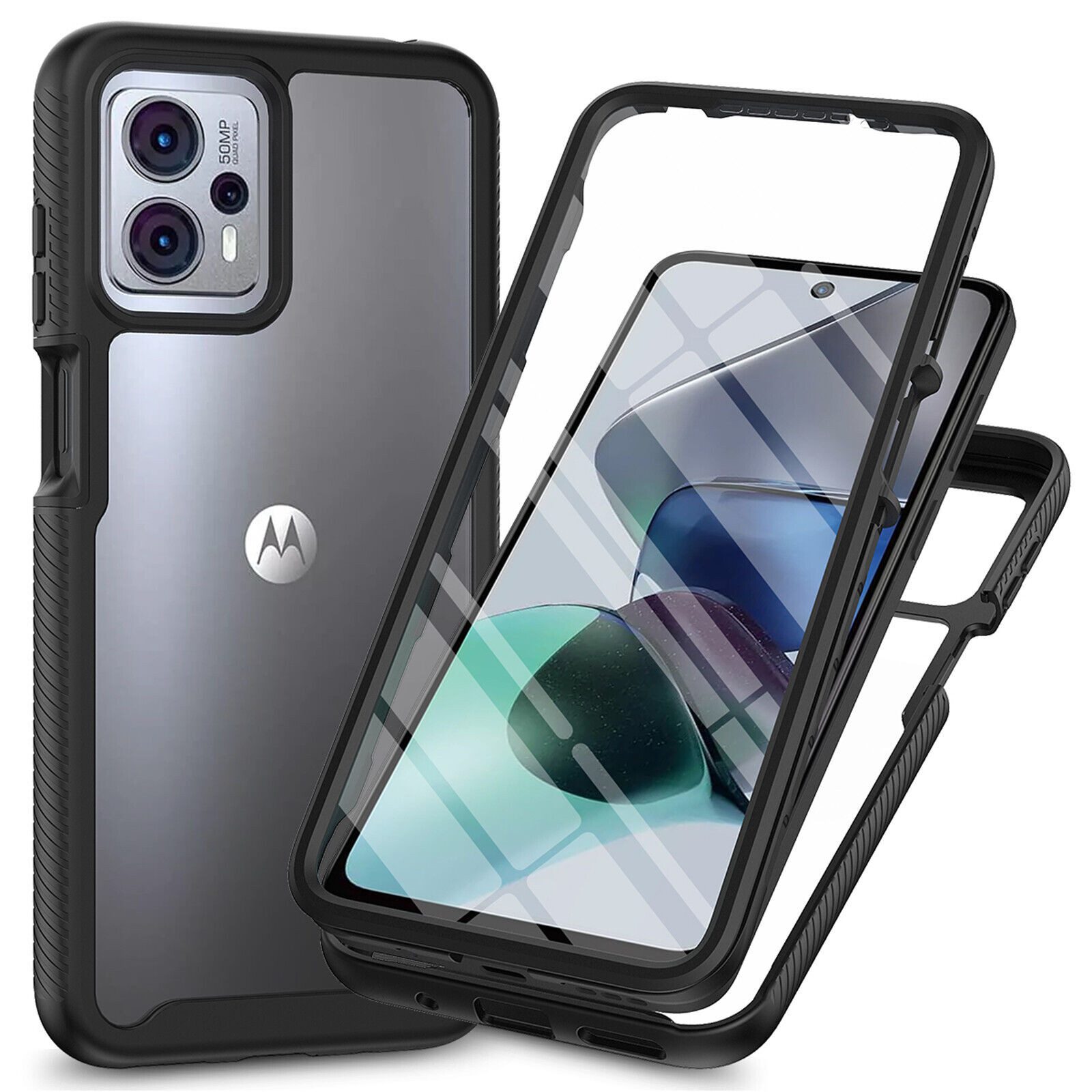Handyhülle für Motorola Moto G13 / G23 TPU Case mit 360° Rundumschutz