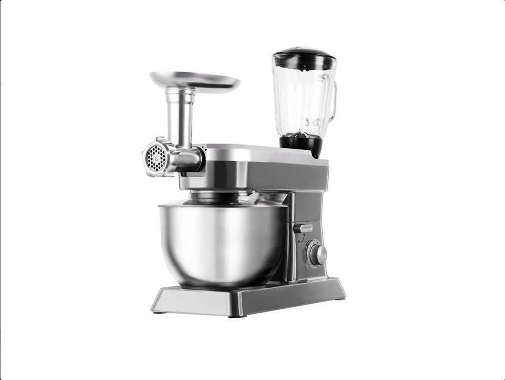 10 Rührmaschine Küchenmaschine Gang, Silber W Küchenmaschine-1500W PRO+ 6,3L 1500 SWISS Teigknetmaschine