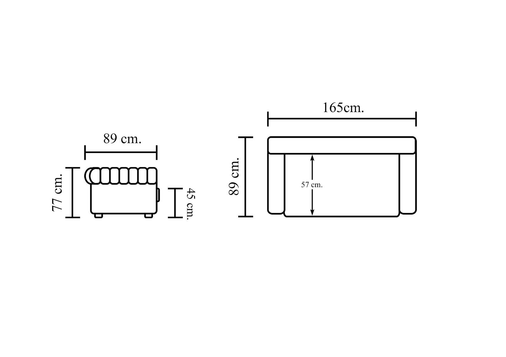 Salottini Chesterfield-Sofa Sofa Chesterfield 2-Sitzer Couch Clyde Ledersofa Salottini grün, 1 Teile, Handarbeit
