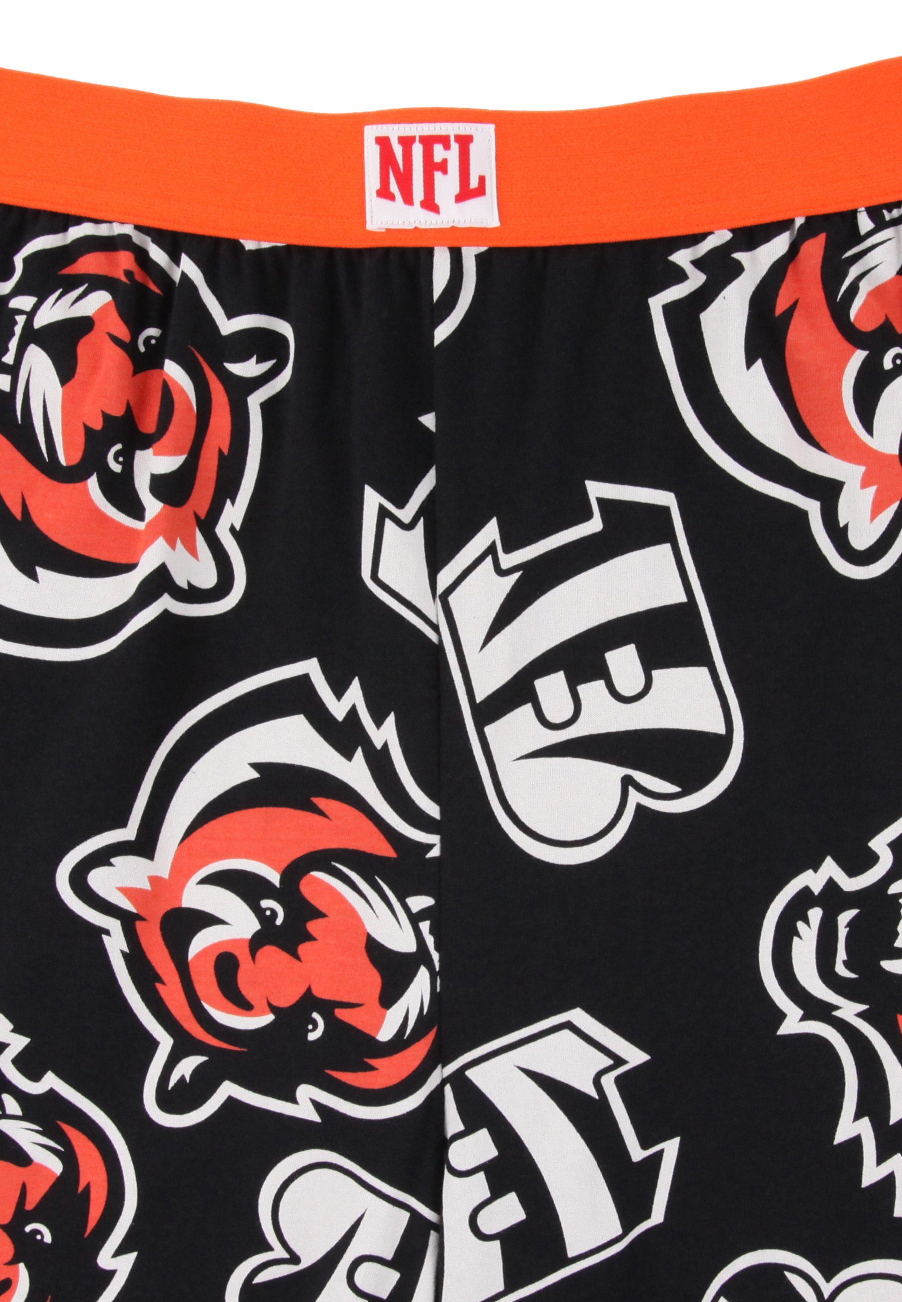Recovered Bengals Black NFL Cincinnati Loungepants Logo Loungepants