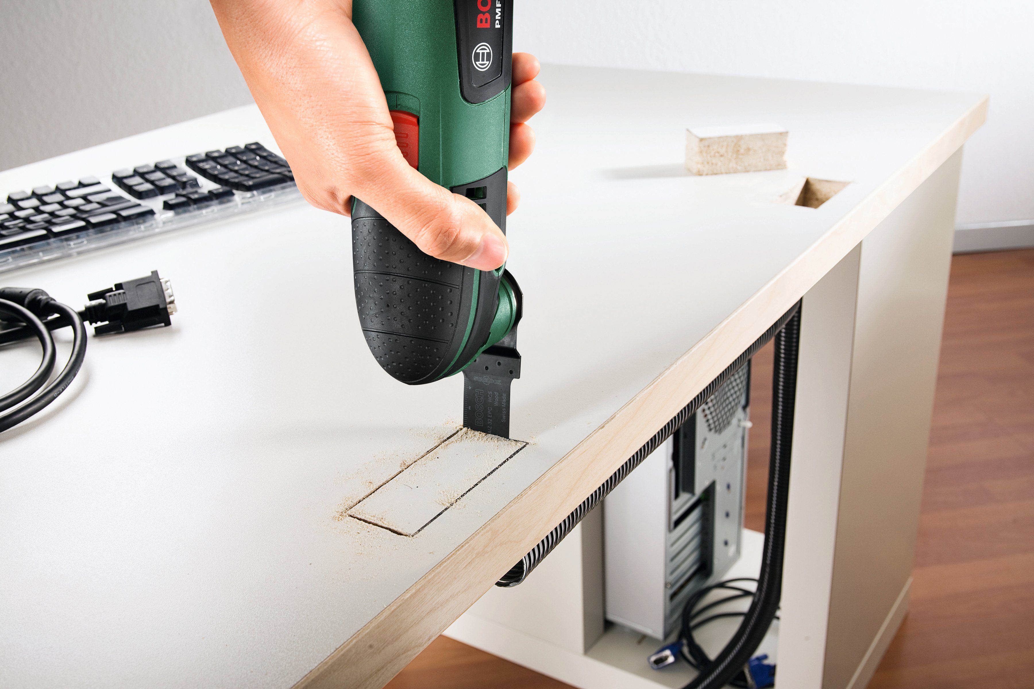 Bosch Home & Garden Elektro-Multifunktionswerkzeug PMF 220 CE, 220 W, inkl. Zubehör und Kunststoffkoffer – Bild 5 von 5