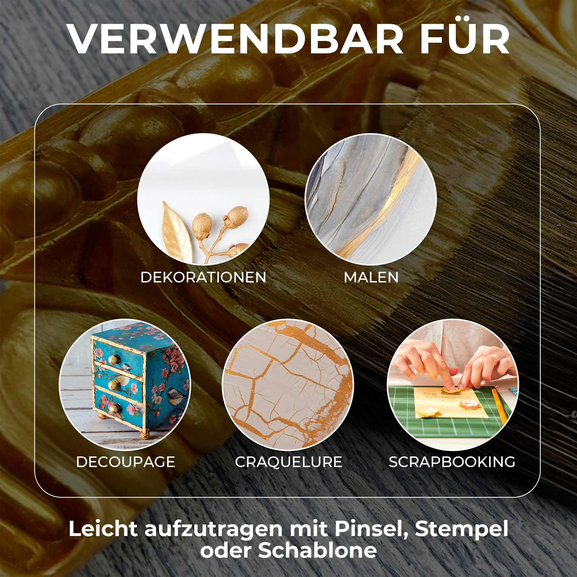 7 Artists Acrylfarbe 7 Artists Acrylfarbe Metallic 50 ml Gold, Silber – Bild 5 von 5