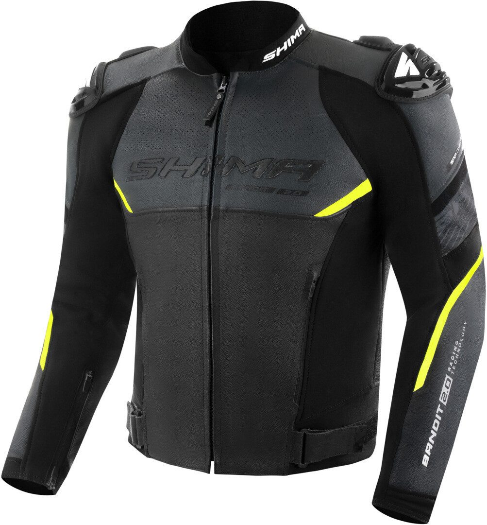SHIMA Motorradjacke Bandit 2.0 perforierte Motorrad Lederjacke Rückenprotek günstig online kaufen