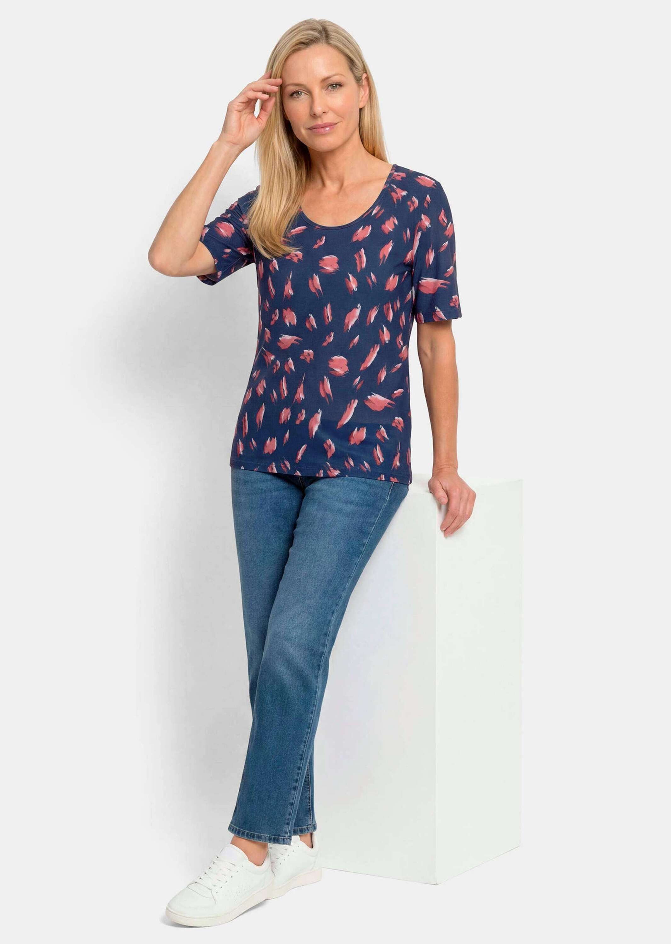 GOLDNER T-Shirt Sommershirt mit Tupfenmuster – Bild 4 von 5