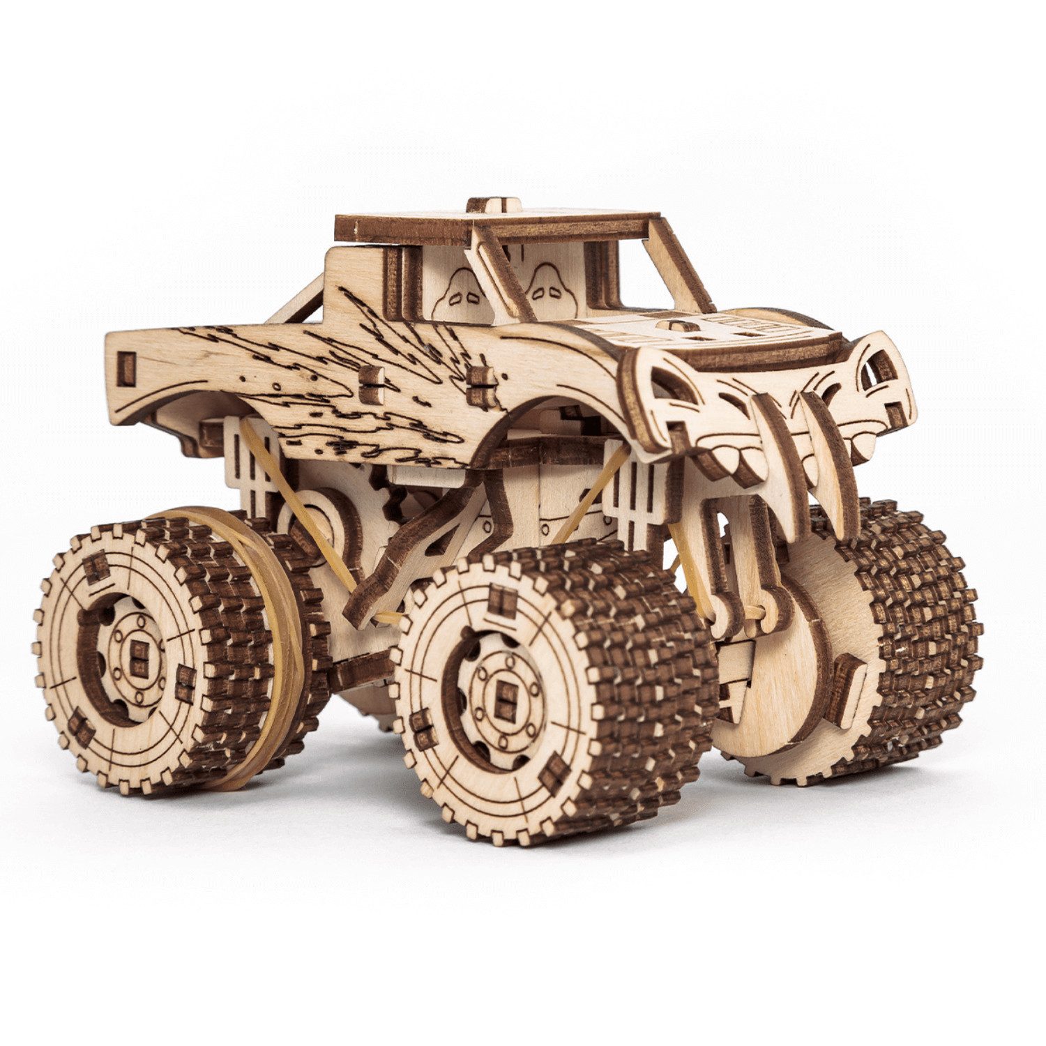 Eco Wood Art 3D-Puzzle Eco-Wood-Art Action-Fahrzeug Set 3D Puzzle, 364 Puzzleteile