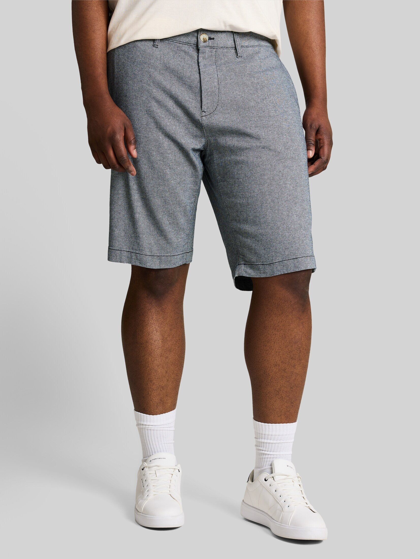 TOM TAILOR PLUS Shorts Hosen & Chino Plus Size - Chino Shorts mit Stretch