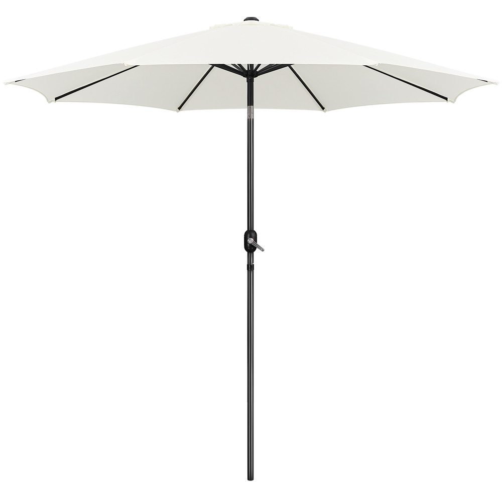 Yaheetech Sonnenschirm ∅ 223/261/294/327 cm, Gartenschirm mit Kurbel, Neigbar, UV Schutz 50+