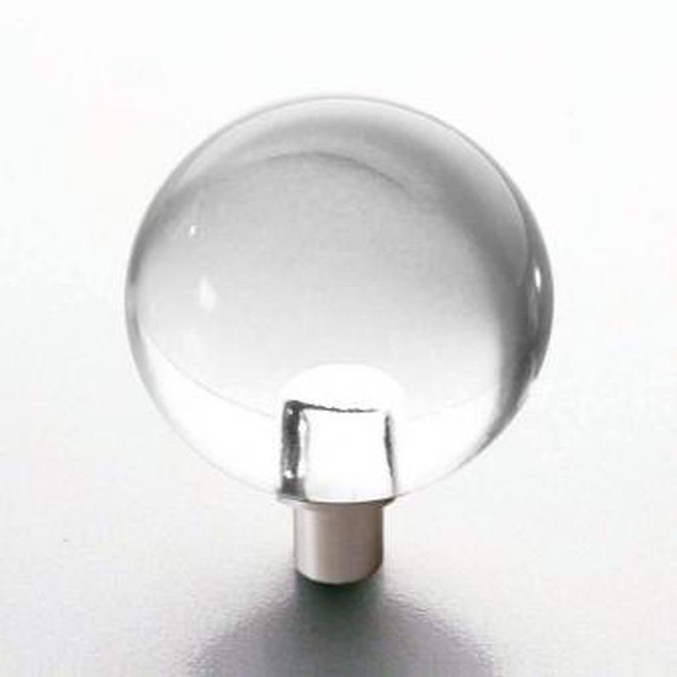 Kadisha Möbelknopf Möbelknopf Glaskugel Kristall klar 30mm