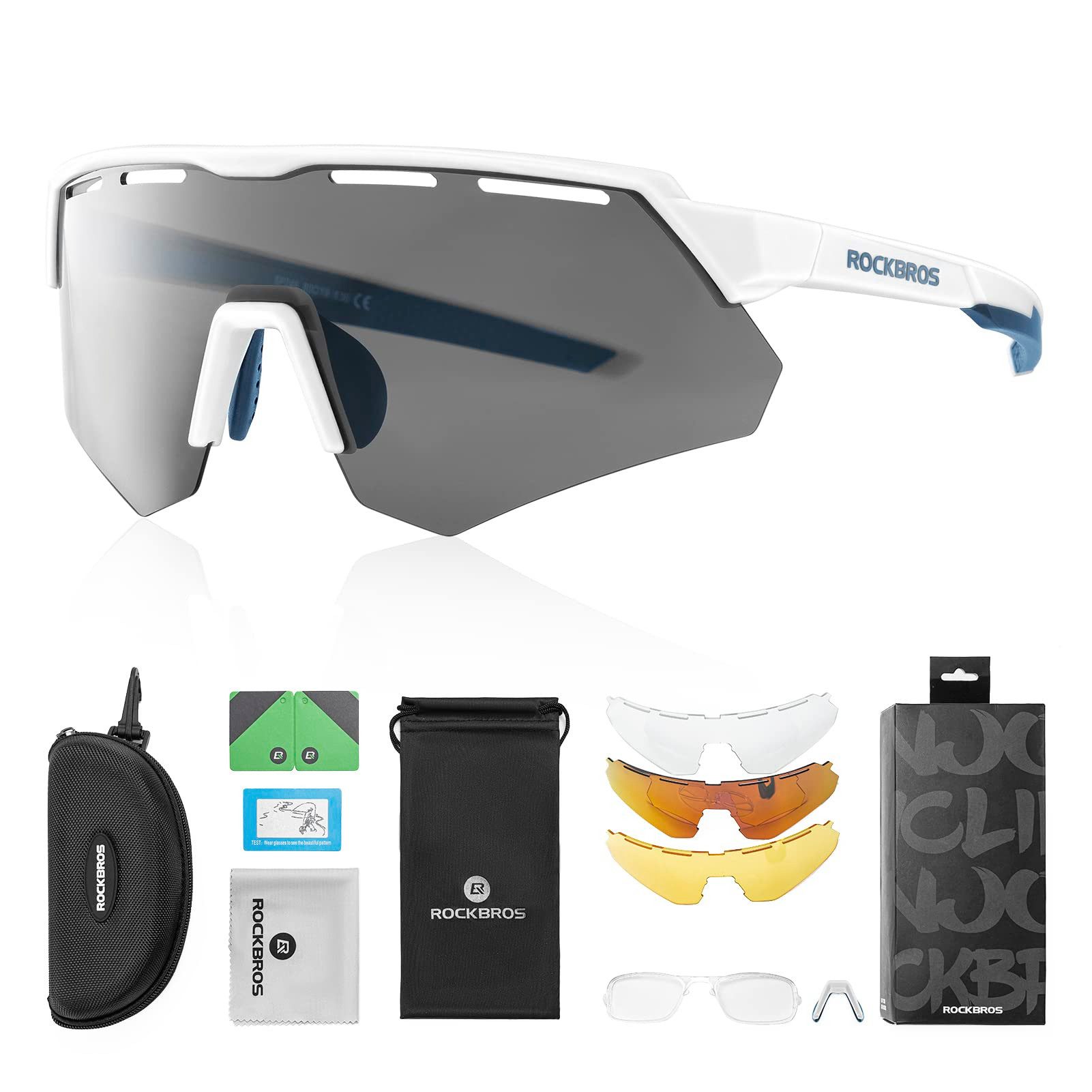 ROCKBROS Fahrradbrille Polarisierte Fahrradbrille Sonnenbrille, UV-Schutz günstig online kaufen