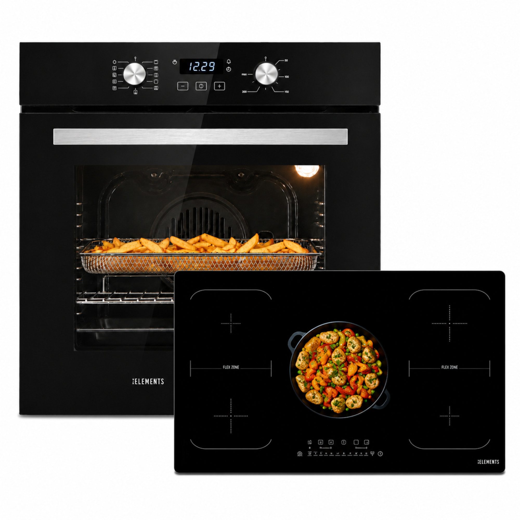 KB Elements Induktions Herd-Set KBE Einbaubackofen 60 cm