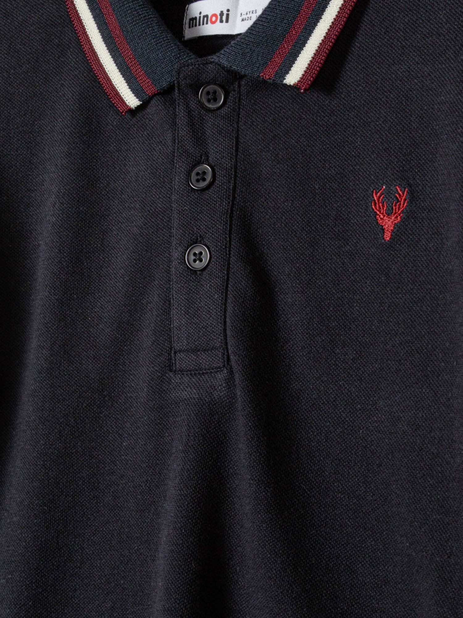 MINOTI Poloshirt 2er-Pack Poloshirts mit Kragen und Stickerei (2y-14y) trendiges Design