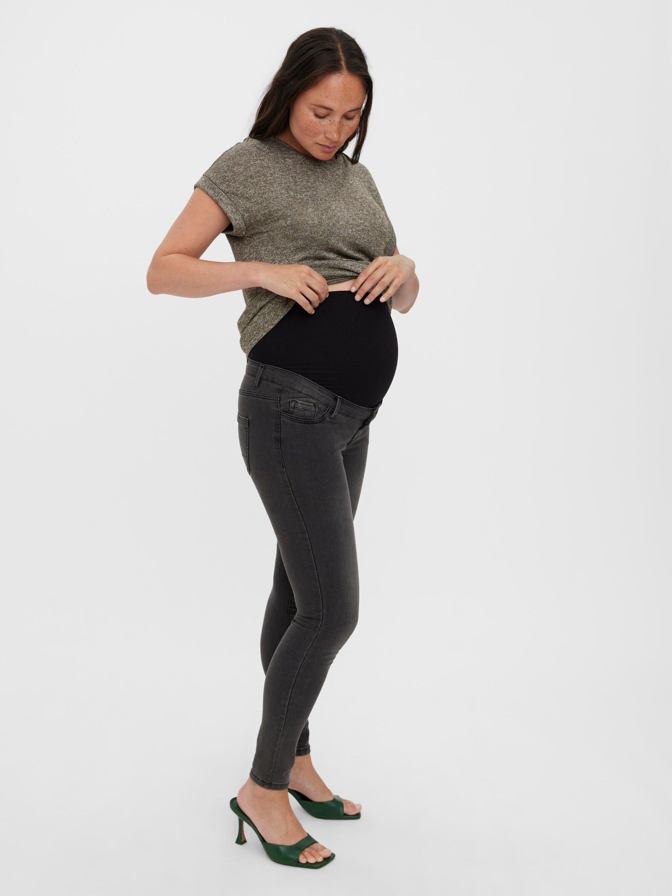 Vero Moda Maternity Regular-fit-Jeans Vmmtanya (1-tlg) Plain/ohne Details