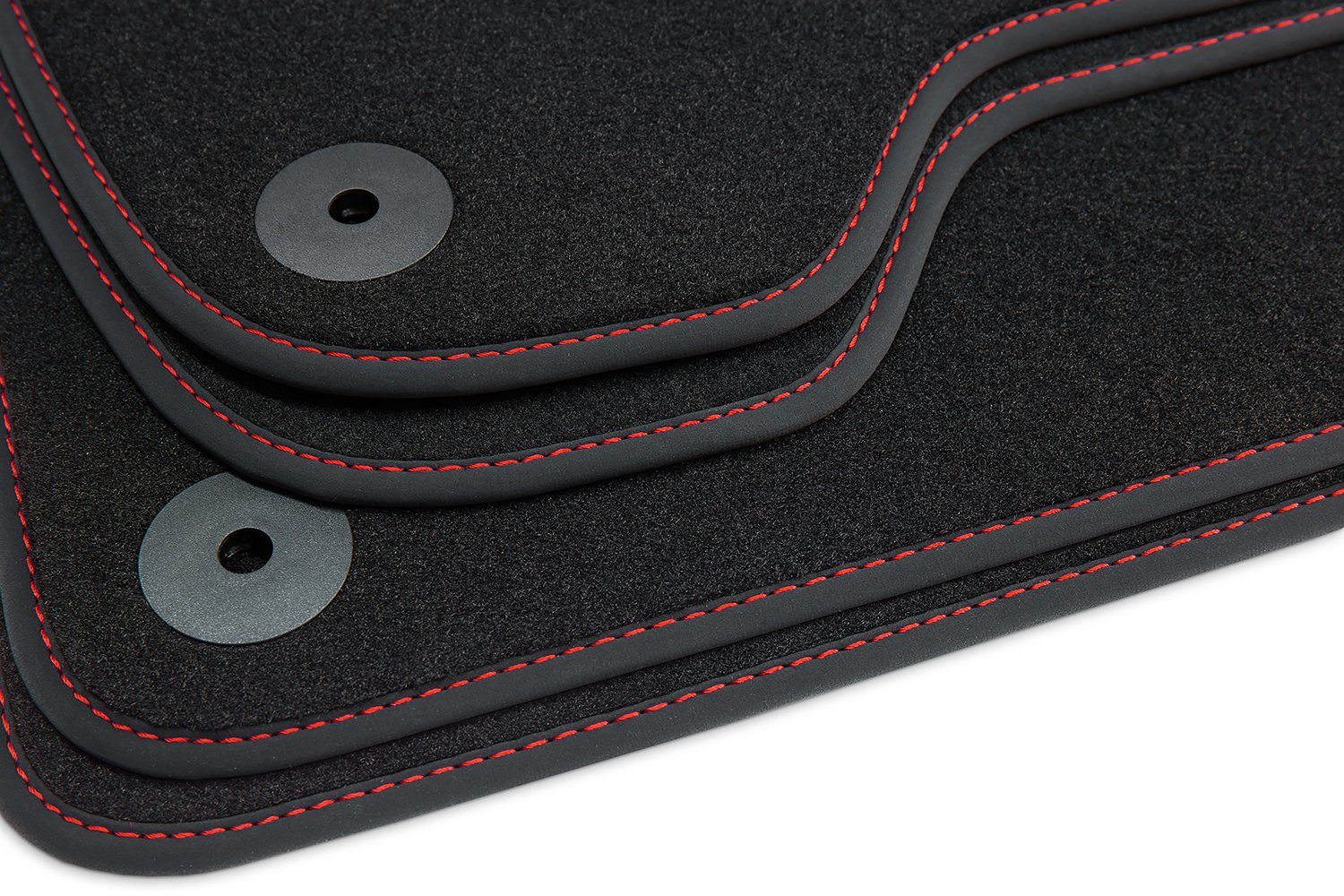 Auto-Fußmatten Skoda 2008 mit teileplus24 102 Fußmatten Velours Superb -2015 2 Set kompatibel