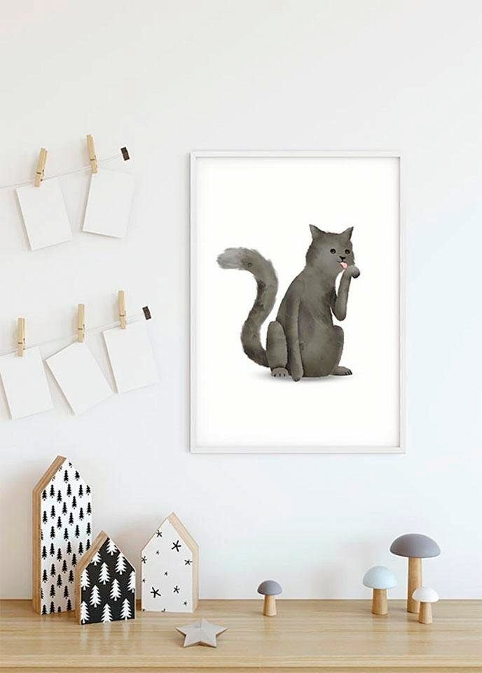 Komar Poster Cute (1 Tiere Wohnzimmer Schlafzimmer, Cat, Kinderzimmer, St), Animal