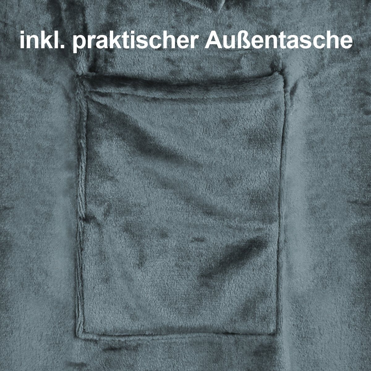 Wohndecke flauschige, tragbare Kuscheldecke mit Ärmeln günstig online kaufen