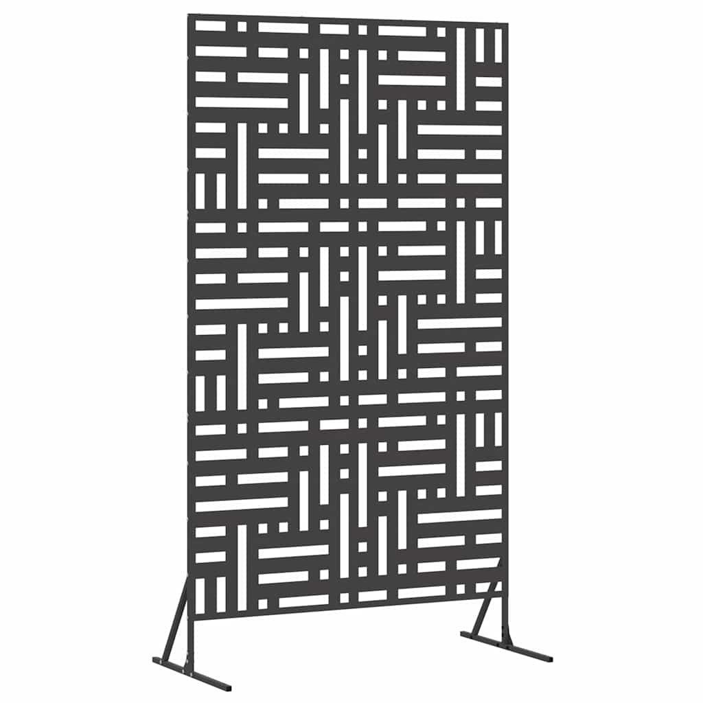 vidaXL Paravent 100 x 50 x 180 cm Paravent Sichtschutz 180 cm aus pulverbeschichtetem