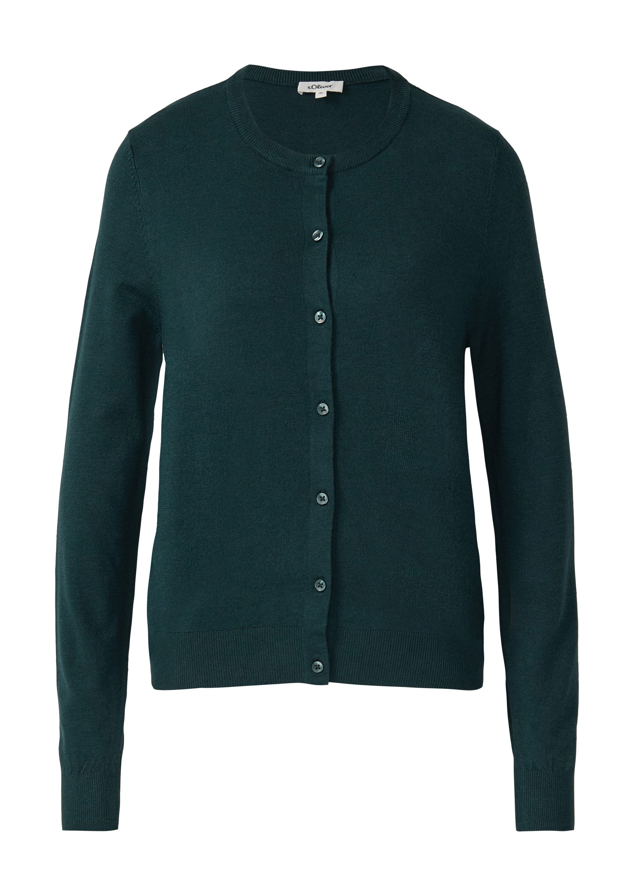 s.Oliver Cardigan Strickjacke Feinstrickcardigan aus Viskosemix