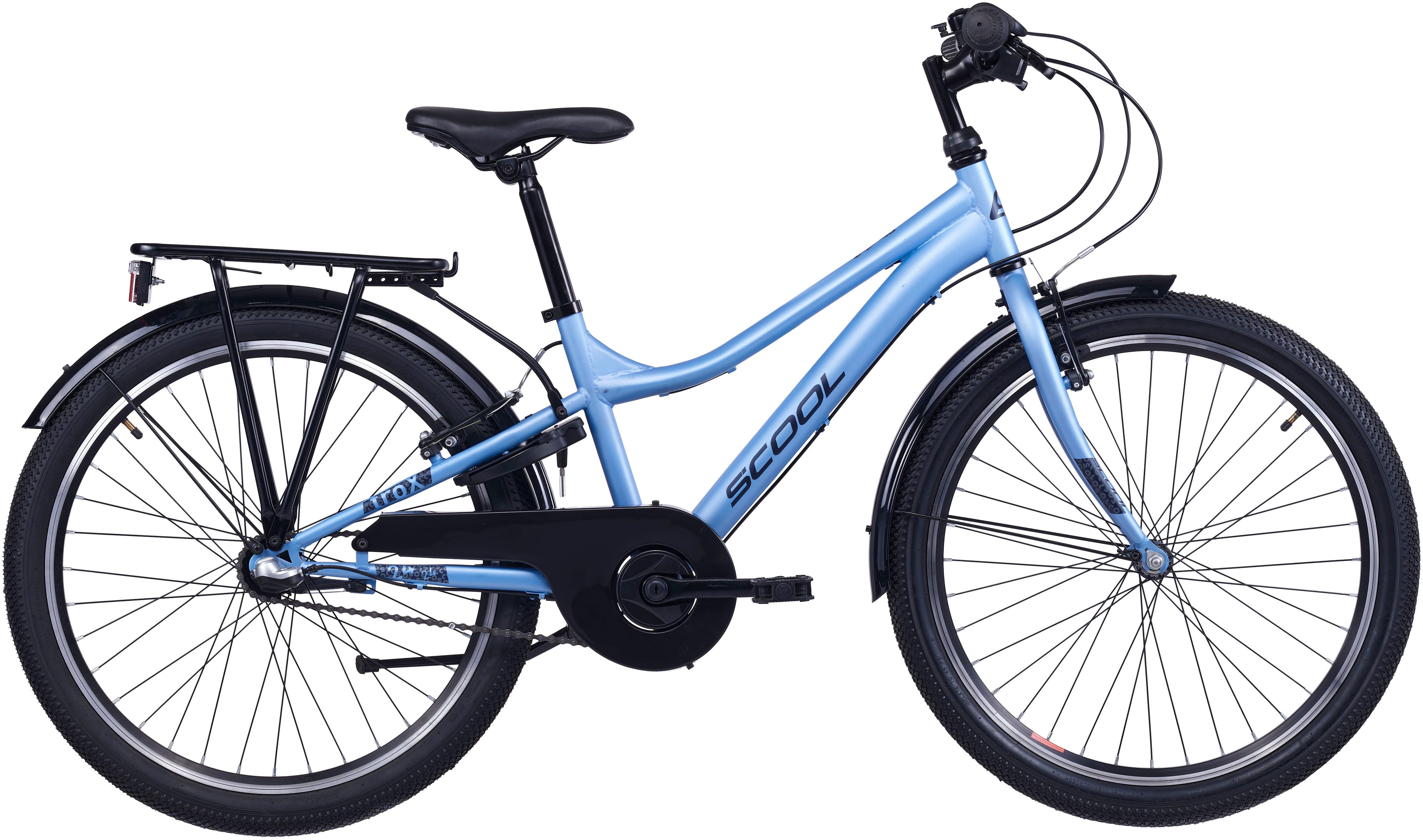 S’COOL Kinderfahrrad S'COOL troX, 3 Gang Shimano, Nabenschaltung