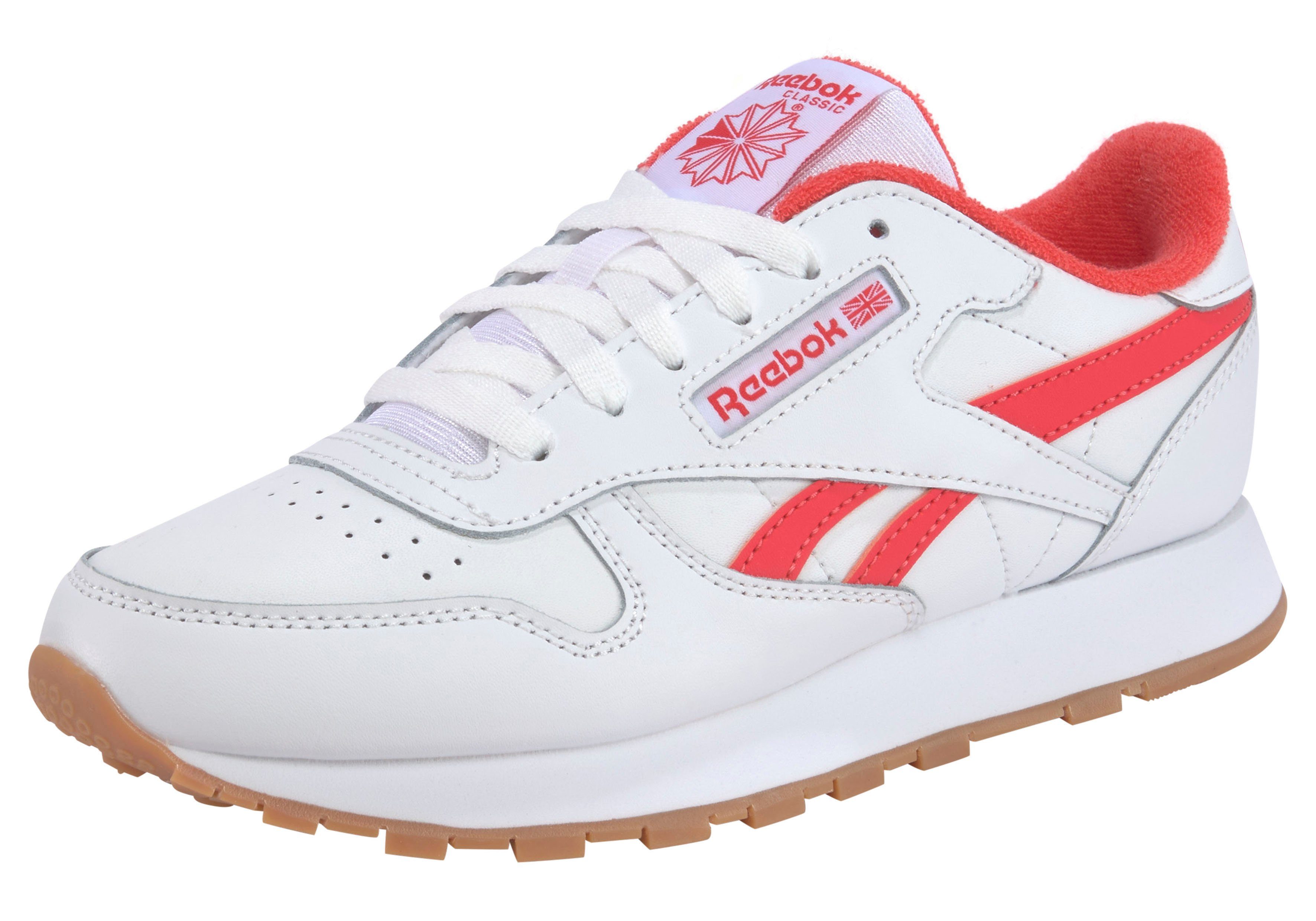 Reebok Sneaker CLASSIC weiß-rot Classic LEATHER