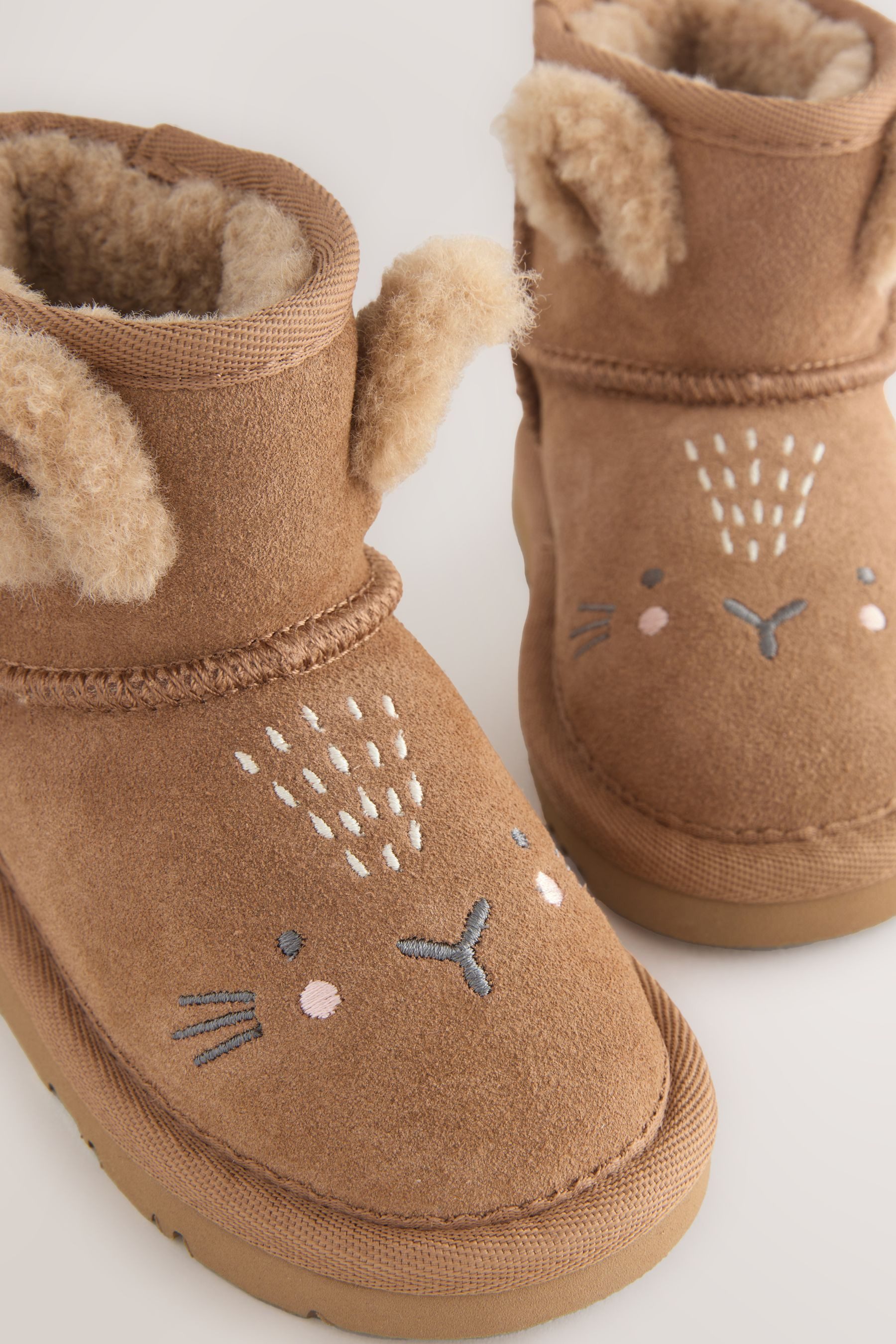 Next Wasserabweisende Schlupfstiefel aus Veloursleder Babystiefel (1-tlg)