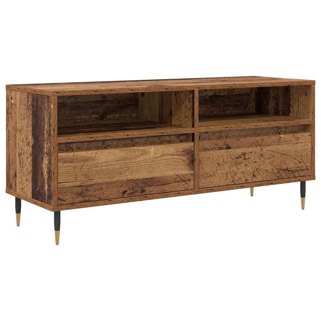 vidaXL TV-Schrank TV-Schränk Altholz 100 x 34,5 x 44,5 cm Verbundholz und Eisen (1-St)