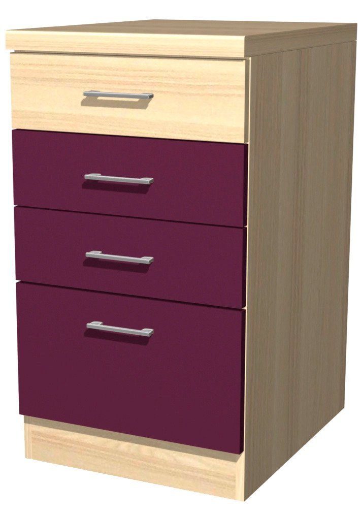 praktischen x (B T) Unterschrank H x x Flex-Well 50 86 60 mit Portland Schubkästen cm, x