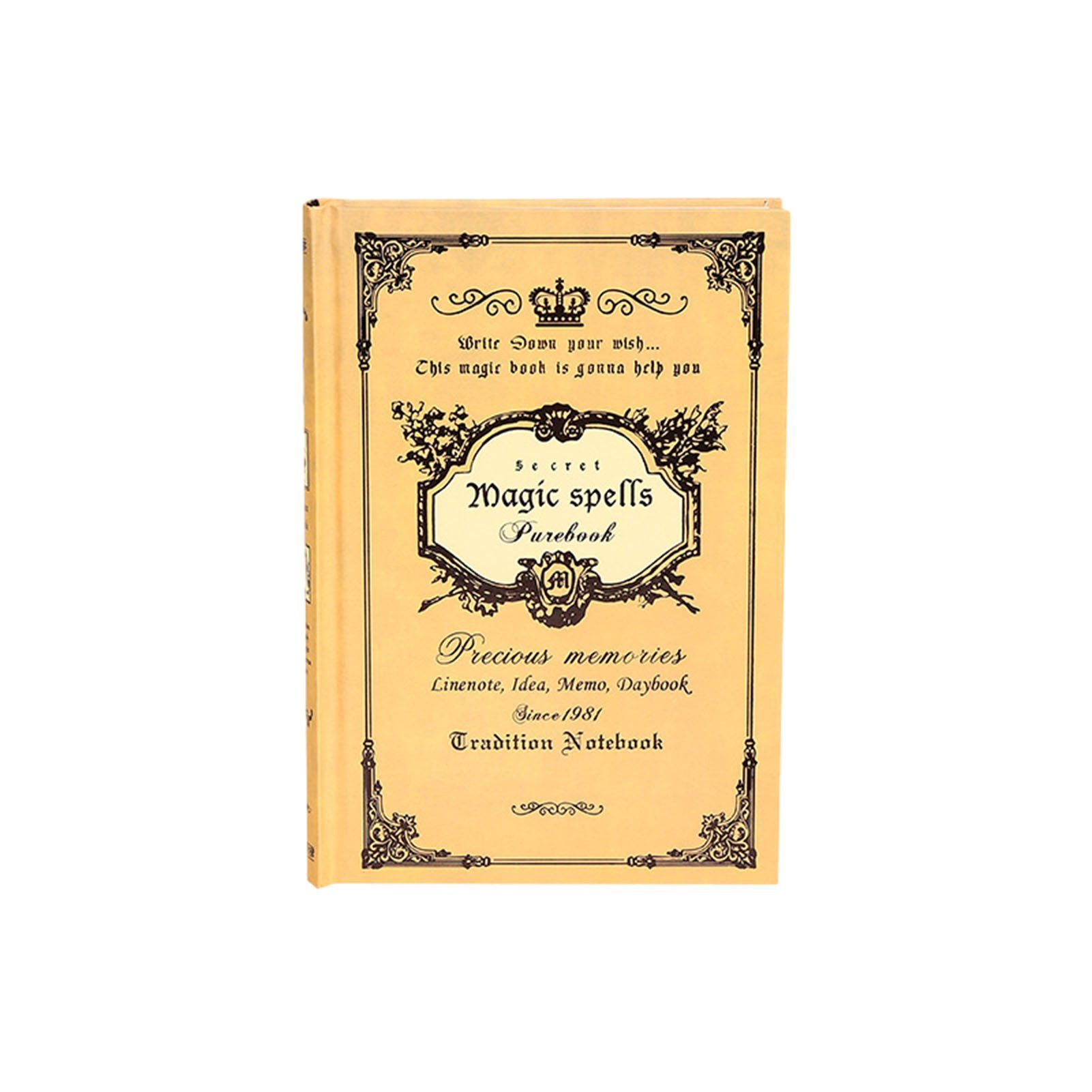 Blusmart Notizbuch A5-Notizbuch Im Vintage-Stil Für Studenten, Vielseitig Einsetzbar, Tagebuch yellow