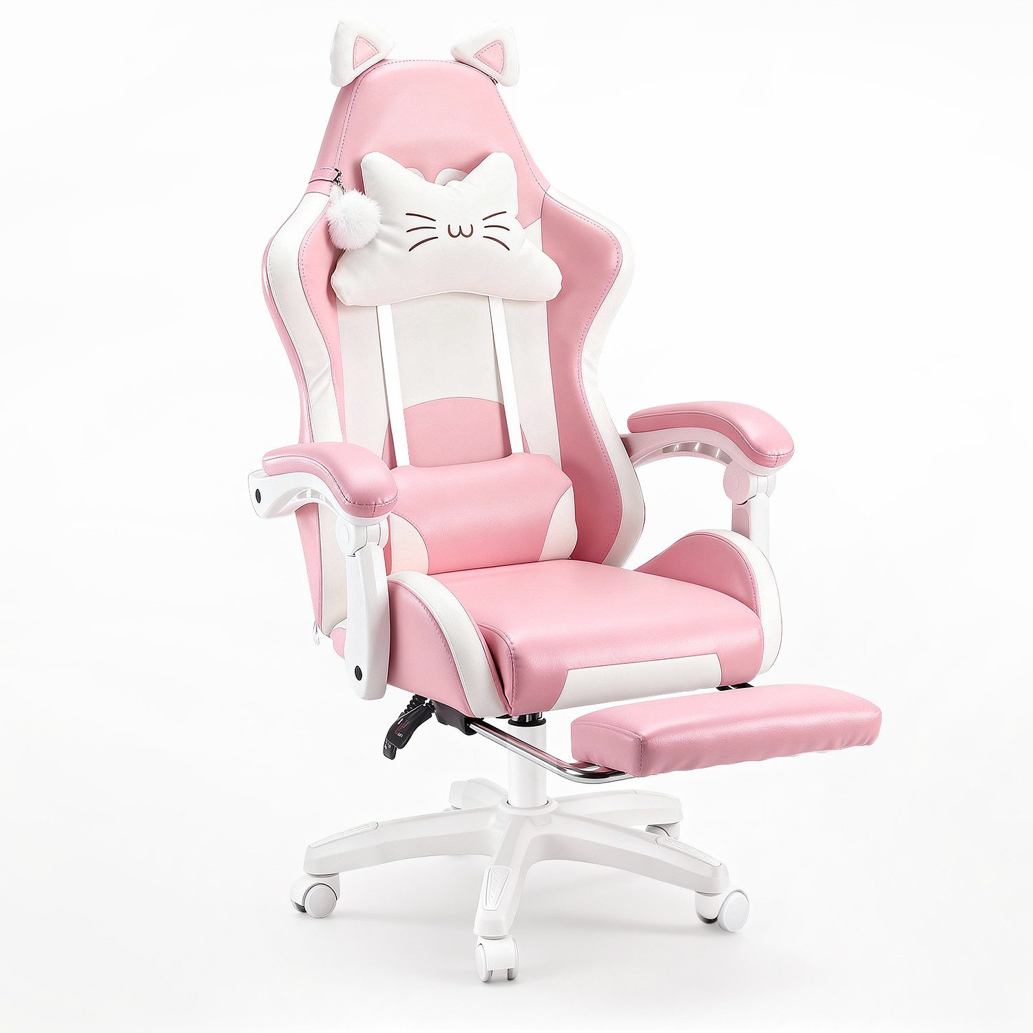 oyajia Gaming-Stuhl Bürostuhl Ergonomisch mit Kopfstütze günstig online kaufen