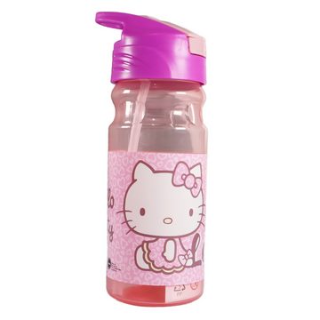 Hello Kitty Trinkflasche Hello Kitty Kinder Wasserflasche Flasche 500 ml Tragegriff und Halm