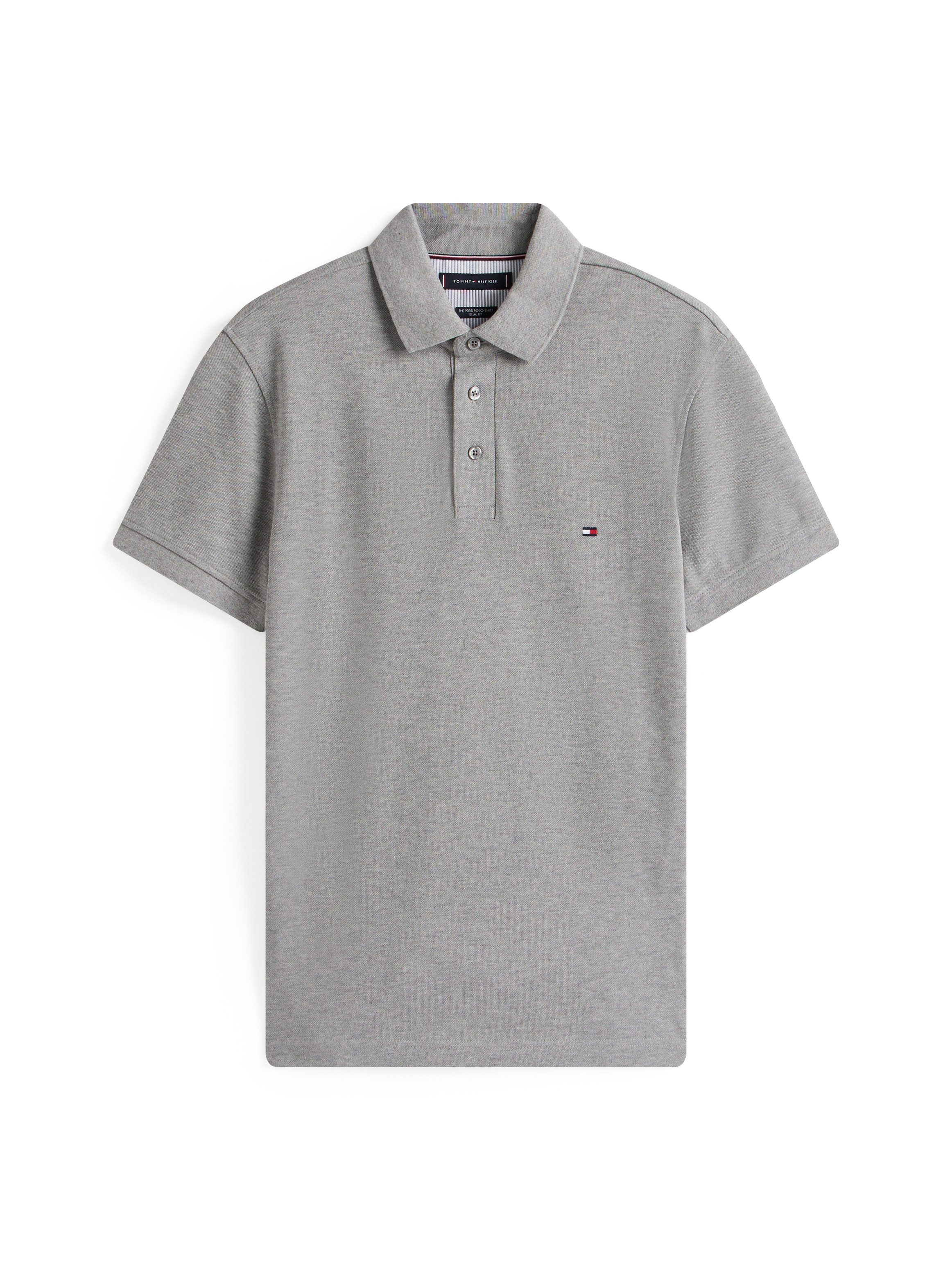 Tommy Hilfiger Poloshirt 1985 SLIM POLO mit Piqué-Struktur und Stickerei me günstig online kaufen