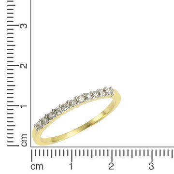 Diamonds by Ellen K. Fingerring 585 Gold 11 Brillanten =0,25ct.