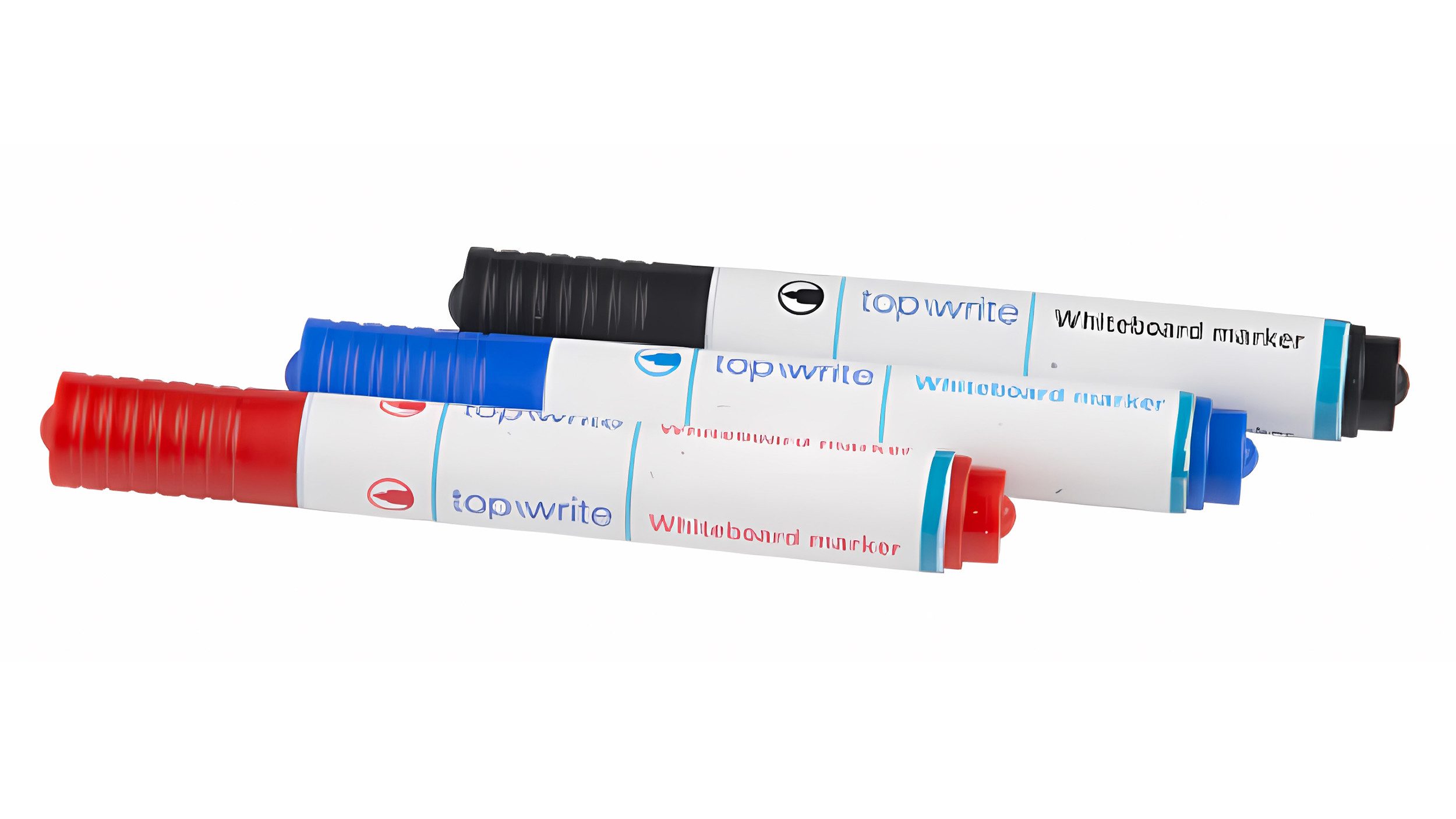EDCO Whiteboard Marker 3x WHITEBOARD-MARKER Blau Rot Schwarz abwischbar Whiteboardmarker 62, (3-tlg), Boardmarker Tafelschreiber Tafel Board Stift