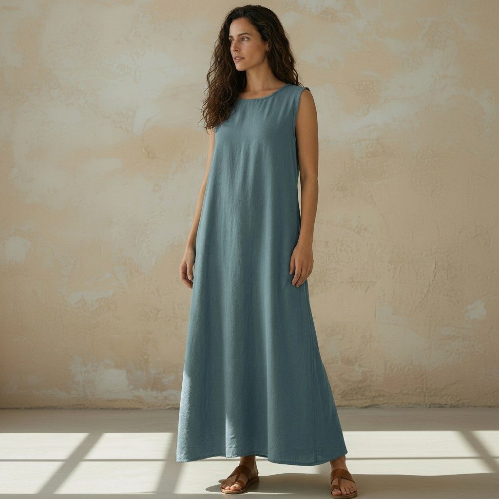 Guru-Shop Midikleid Natürliches Boho Sommerkleid, langes.. alternative Bekleidung – Bild 4 von 5