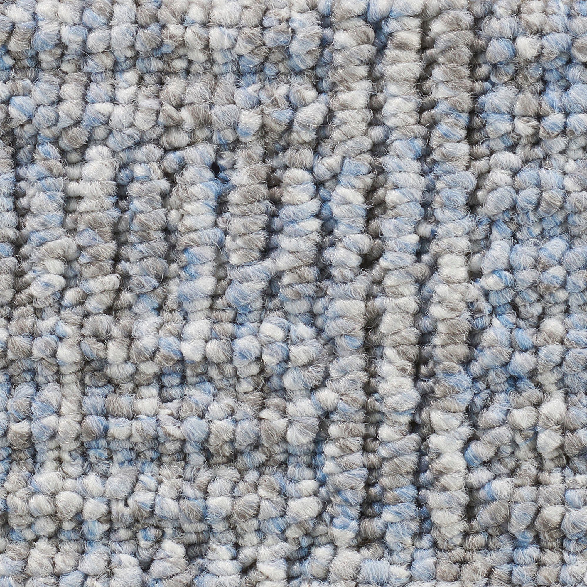 Teppichboden Schlingenteppich Alaska, cm hell-blau Höhe: 200/300/400/500 Schlafzimmer, grau Kinderzimmer, Bodenmeister, Wohnzimmer, 8,5 rechteckig, Breite mm