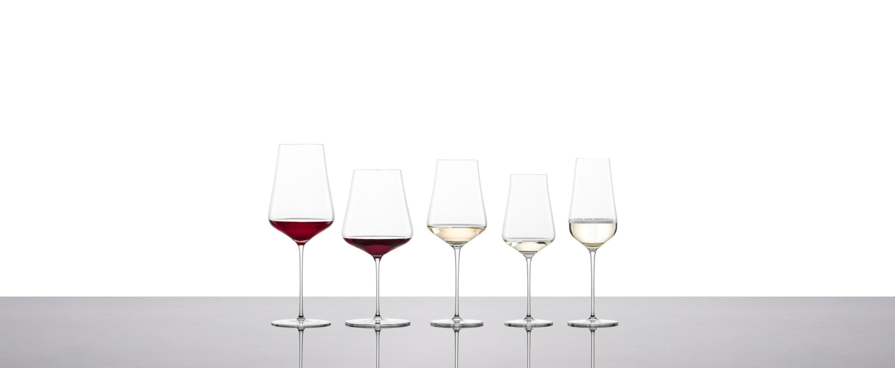 Zwiesel Glas Glas Glas Gläser 6er Weißwein Set, Champagner Duo Bordeaux