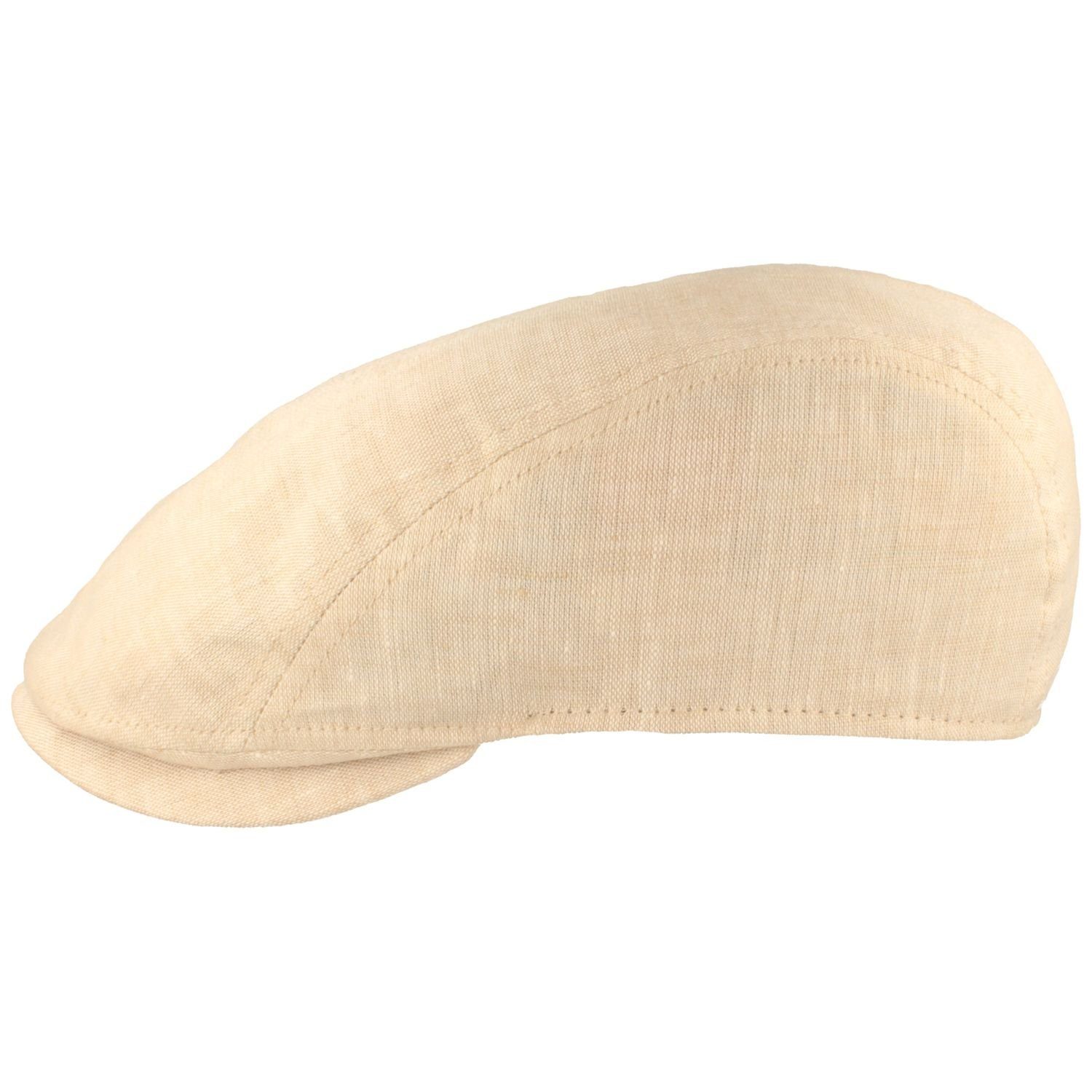 Breiter Schiebermütze Feine sportive Sommer Cap aus 100% Leinen günstig online kaufen