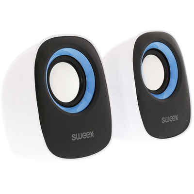 SWEEX Lautsprecher Set – Kompakte USB-Mini-Lautsprecher für Unterwegs Portable-Lautsprecher (kompakte Größe)
