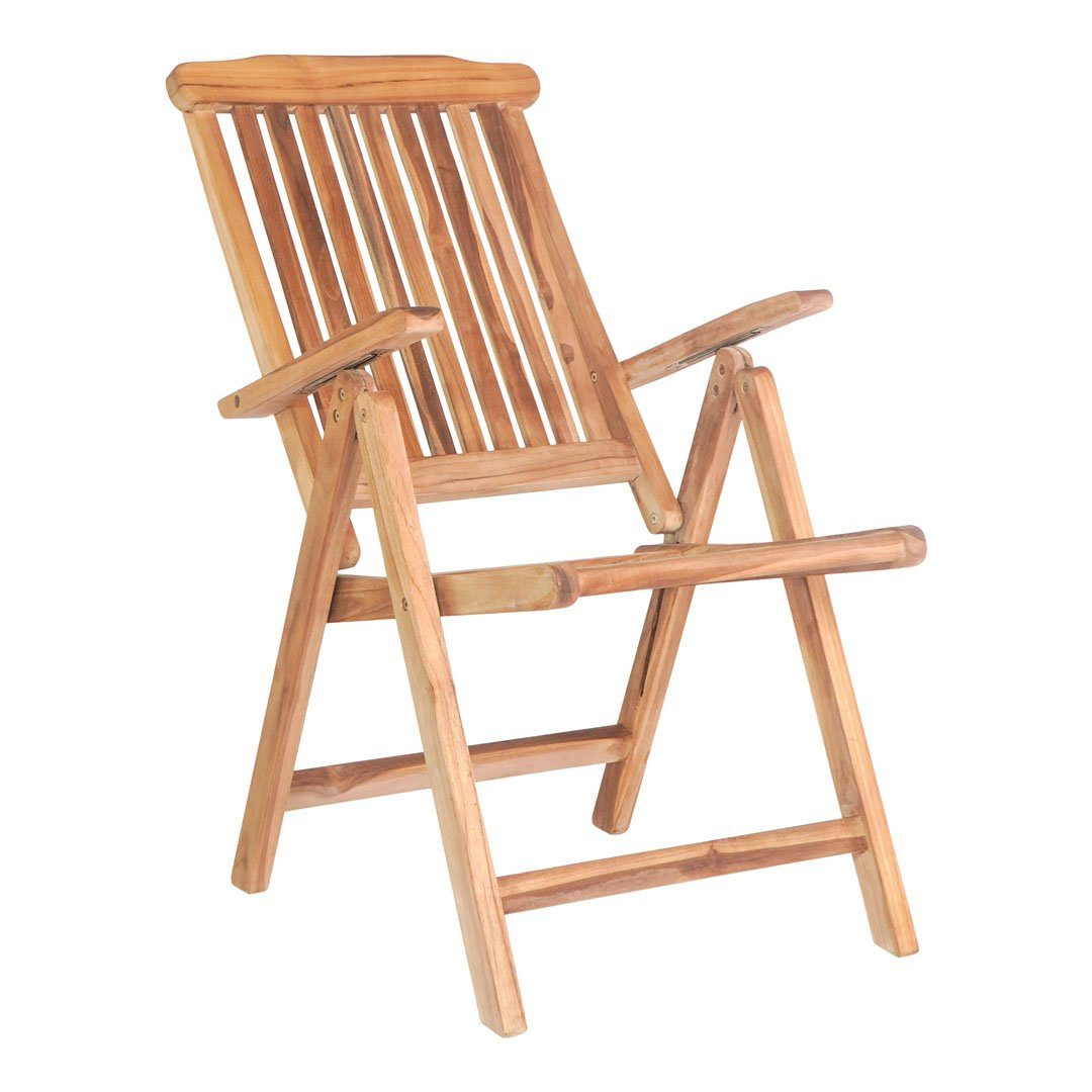 ebuy24 Gartenstuhl 2er Set Elche Gartenstuhl 5 Positionen natur. (2 St)