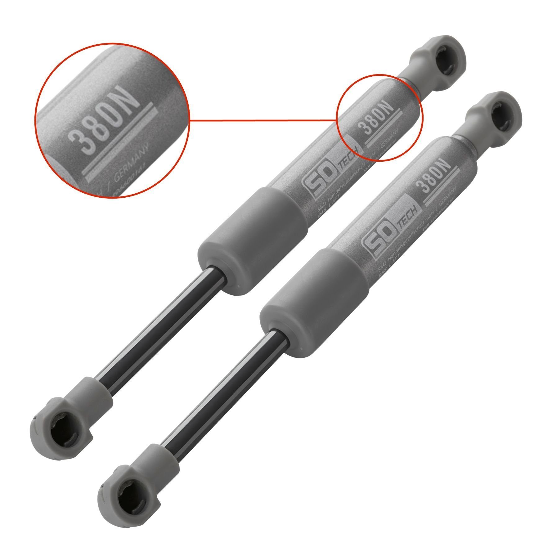 SO-TECH® Möbelbeschlag Original-Ersatzteil für Kesseböhmer Soft-Lift- und HSB (2 St), Kompressionsfeder 380N für KESSEBÖHMER Lift-o-Mat