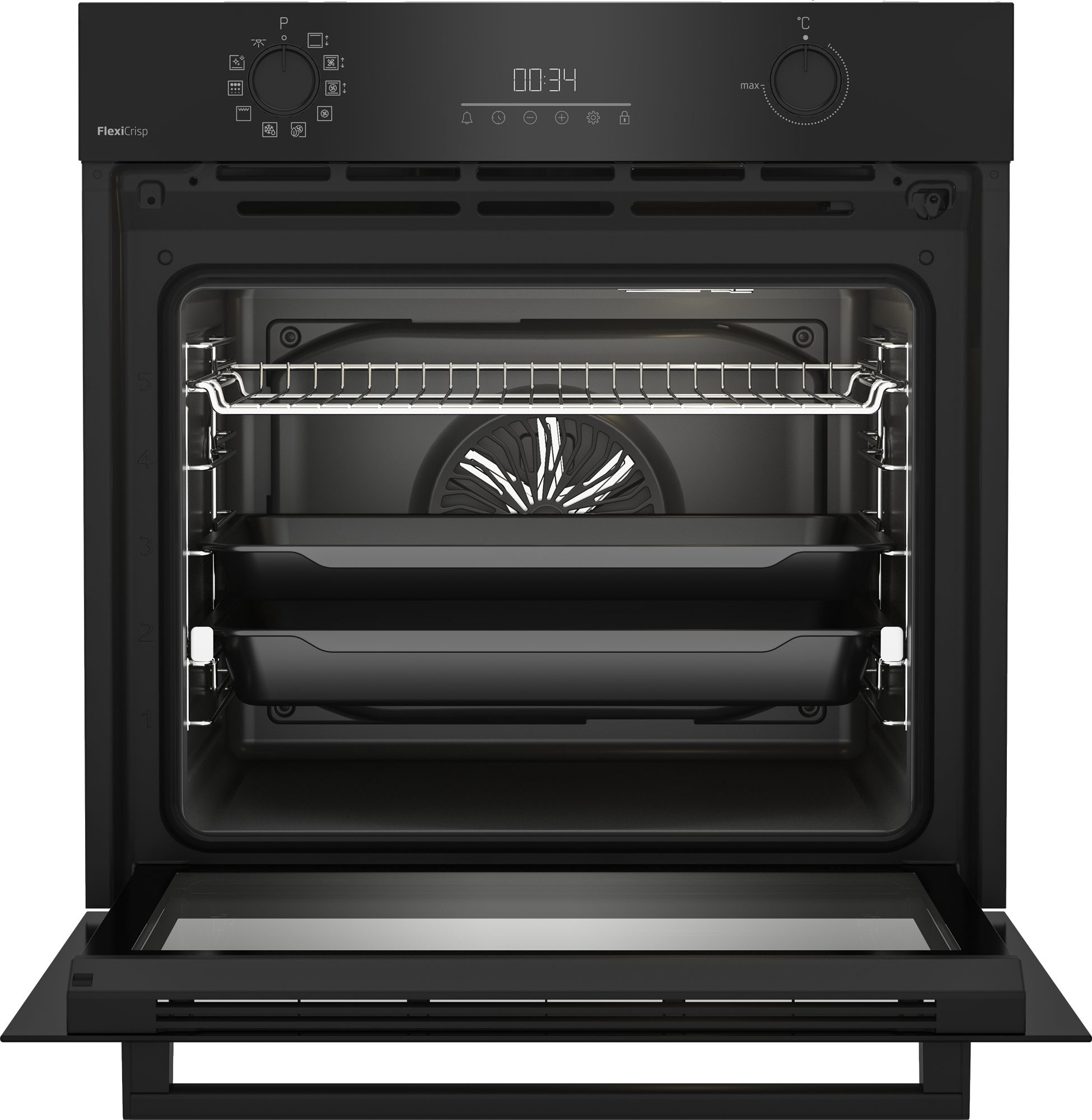 BEKO Backofen BBIM17300BMPEF, mit 1-fach-Teleskopauszug, Pyrolyse-Selbstreinigung, Die AeroPerfect-Technologie: für einheitliches und präzises Backen