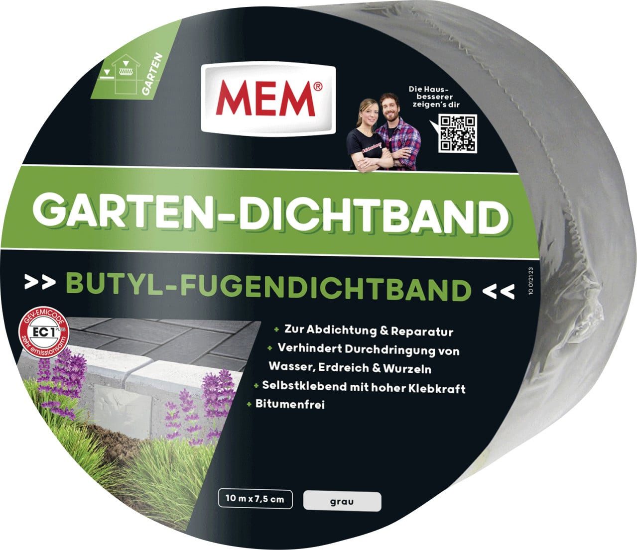 MEM Bauchemie Spachtelmasse MEM Garten-Dichtband 10 m x 7,5 cm